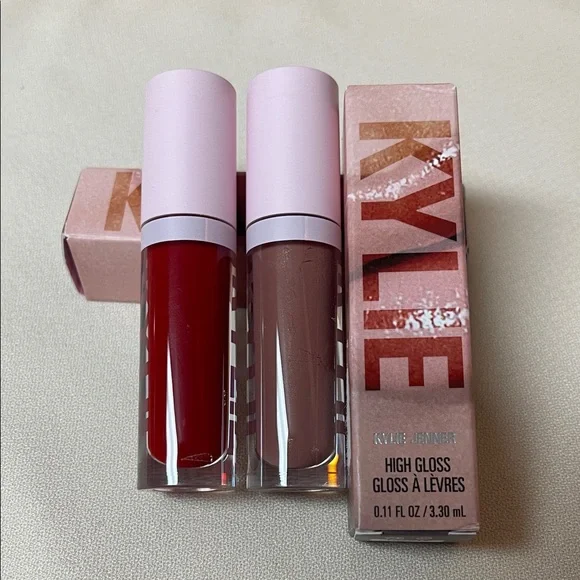 Kylie Cosmetics High Gloss Lip Gloss Duo - Brown and Red - Picture 12 of 14